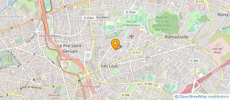 localisation de l'entreprise SYND COPROP DU 10 RUE BERNARD à LES LILAS
