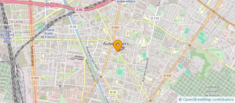 localisation de l'entreprise SYND COPROP DU 10 RUE DE LA REPUBLIQUE  AUBERVILLIERS