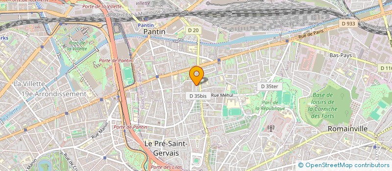 localisation de l'entreprise SYND COPROP DU 10 RUE MICHELET  PANTIN