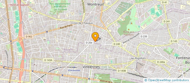 localisation de l'entreprise SYND COPROP DU 100 AU 102 RUE CARNOT à MONTREUIL