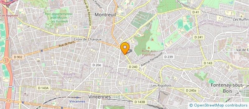 localisation de l'entreprise SYND COPROP DU 110 RUE DE STALINGRAD à MONTREUIL