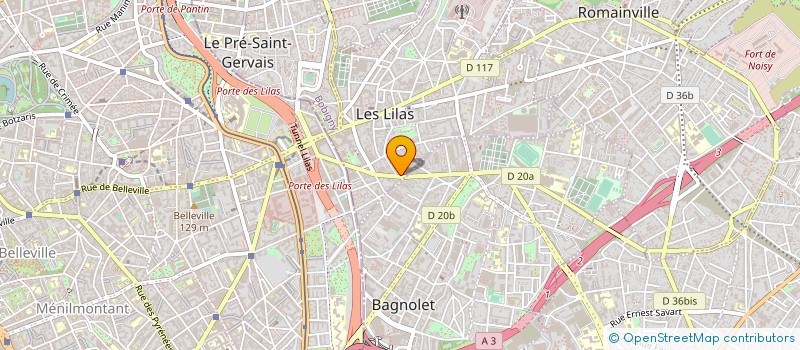 localisation de l'entreprise SYND COPROP DU 113 AV PASTEUR à LES LILAS
