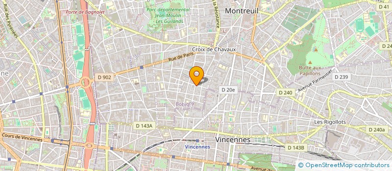 localisation de l'entreprise SYND COPROP DU 11T R DU SERGENT GODEFROY à MONTREUIL