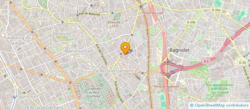 localisation de l'entreprise SYND COPROP DU 12 R DU SURMELIN  PARIS