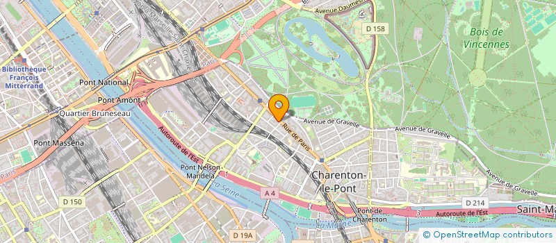 localisation de l'entreprise SYND COPROP DU 125 RUE DE PARIS  CHARENTON-LE-PONT