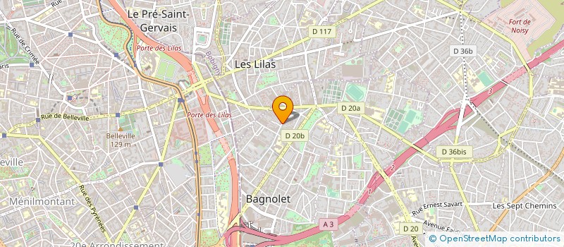localisation de l'entreprise SYND COPROP DU 127 AVENUE DE LA DHUIS à BAGNOLET