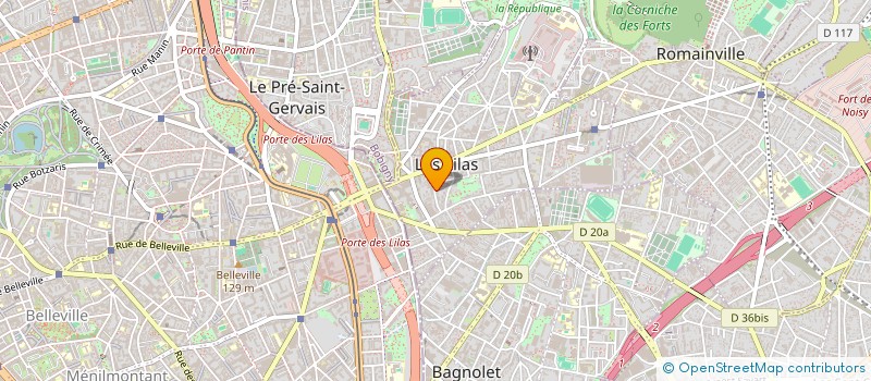 localisation de l'entreprise SYND COPROP DU 13 A 17 R DU COQ FRANCAIS à LES LILAS