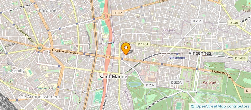 localisation de l'entreprise SYND COPROP DU 13 RUE CELINE ROBERT à VINCENNES
