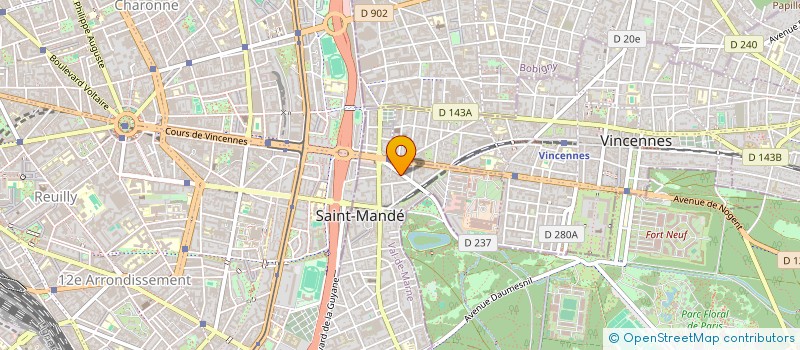 localisation de l'entreprise SYND COPROP DU 14 AV FOCH à SAINT-MANDE