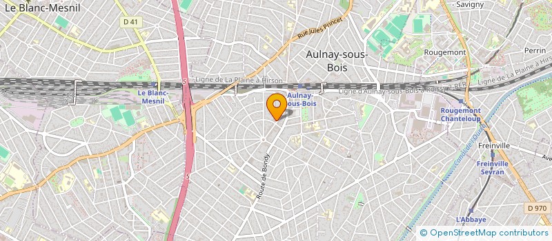 localisation de l'entreprise SYND COPROP DU 14 BD DE STRASBOURG à AULNAY-SOUS-BOIS