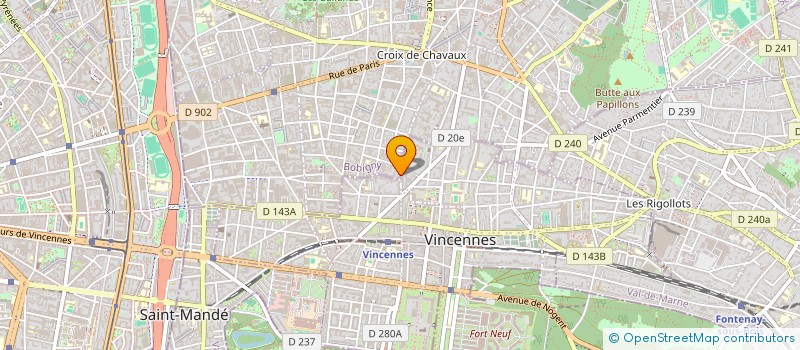 localisation de l'entreprise SYND COPROP DU 146BIS RUE DE VINCENNES à MONTREUIL
