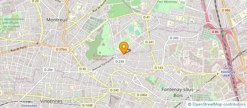 localisation de l'entreprise SYND COPROP DU 15 RUE ERNEST RENAN à MONTREUIL