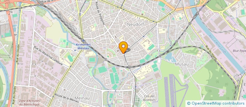 localisation de l'entreprise SYND COPROP DU 154 ROUTE DU POLYGONE à STRASBOURG