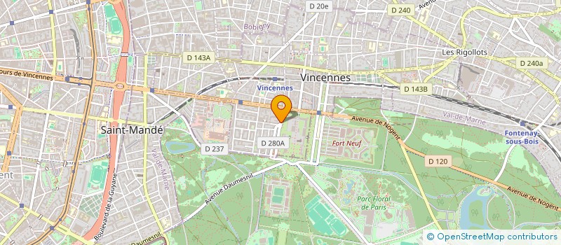 localisation de l'entreprise SYND COPROP DU 16 AV GAL DE GAULLE à VINCENNES