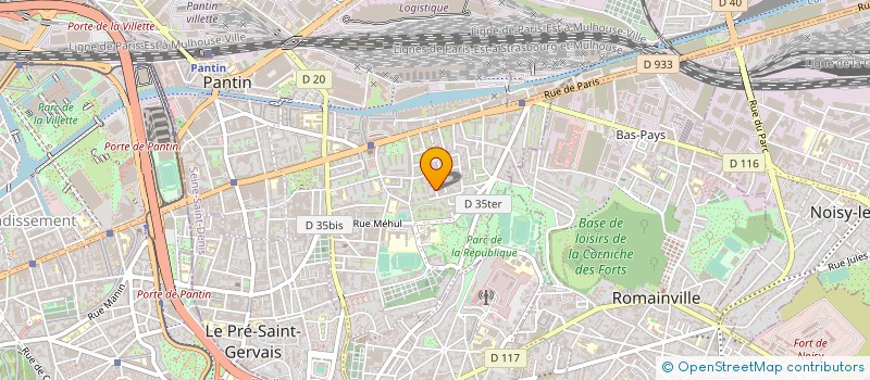 localisation de l'entreprise SYND COPROP DU 16 RUE SAINT LOUIS  PANTIN