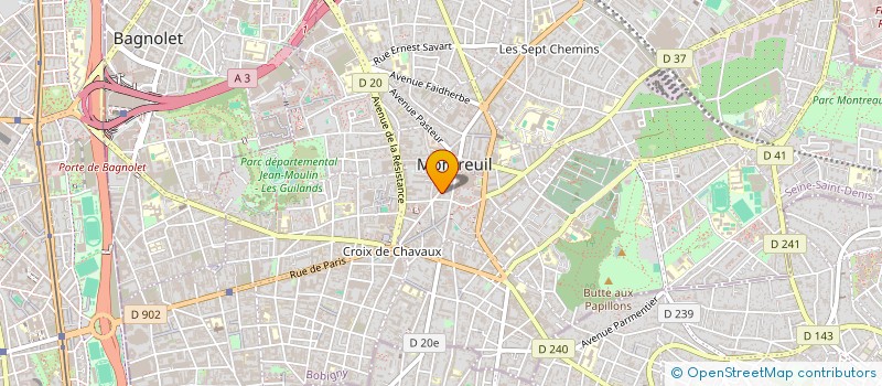 localisation de l'entreprise SYND COPROP DU 17 BD ROUGET DE LISLE à MONTREUIL