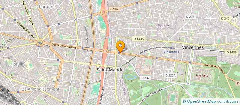 localisation de l'entreprise SYND COPROP DU 172 AV DE PARIS à VINCENNES