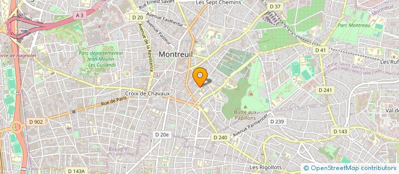 localisation de l'entreprise SYND COPROP DU 18 RUE CONDORCET  MONTREUIL