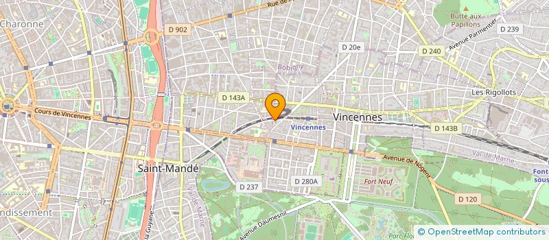 localisation de l'entreprise SYND COPROP DU 2 4 6 RUE ANTOINE QUINSON à VINCENNES
