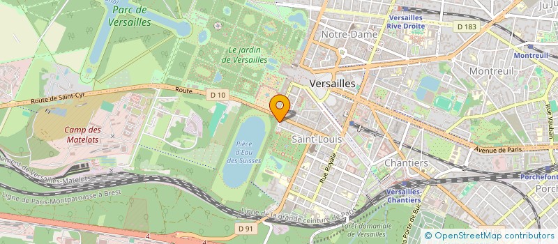 localisation de l'entreprise SYND COPROP DU 2 B RUE DE LA QUINTINIE  VERSAILLES