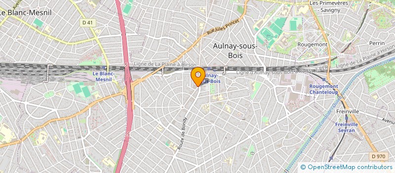 localisation de l'entreprise SYND COPROP DU 2 BD DE STRASBOURG à AULNAY-SOUS-BOIS
