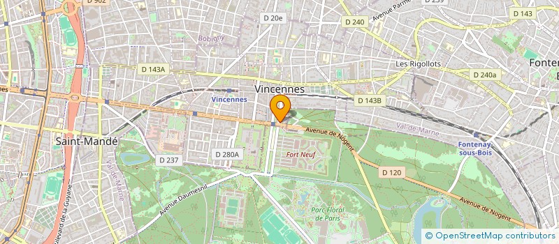 localisation de l'entreprise SYND COPROP DU 2 COURS MARIGNY à VINCENNES
