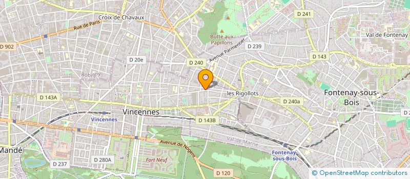 localisation de l'entreprise SYND.COPROP DU 2 PL DIDEROT à VINCENNES