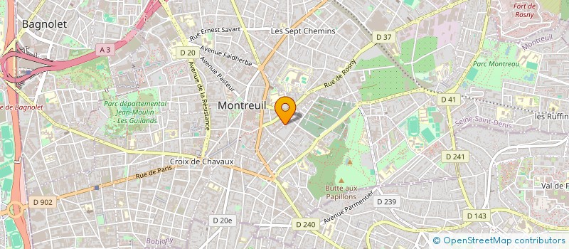 localisation de l'entreprise SYND COPROP DU 20 AU 22 RUE DE VITRY à MONTREUIL