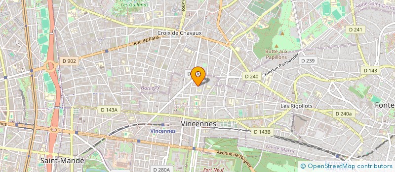localisation de l'entreprise SYND COPROP DU 20 RUE CREBILLON à VINCENNES
