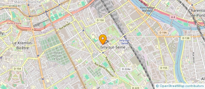 localisation de l'entreprise SYND COPROP DU 21 RUE GABRIEL PERI à IVRY-SUR-SEINE