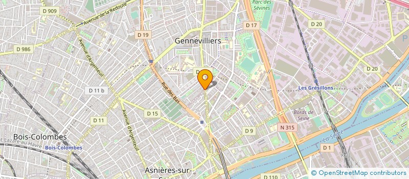 localisation de l'entreprise SYND COPROP DU 22 AV GABRIEL PERI à GENNEVILLIERS