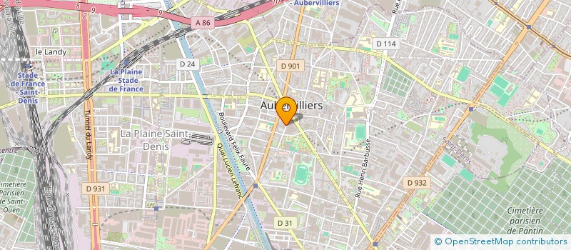 localisation de l'entreprise SYND COPROP DU 22 RUE DE PARIS  AUBERVILLIERS