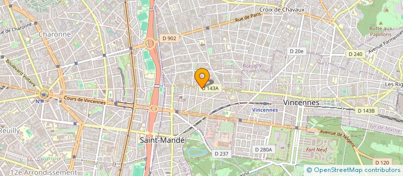 localisation de l'entreprise SYND COPROP DU 29 RUE DE LAGNY à VINCENNES