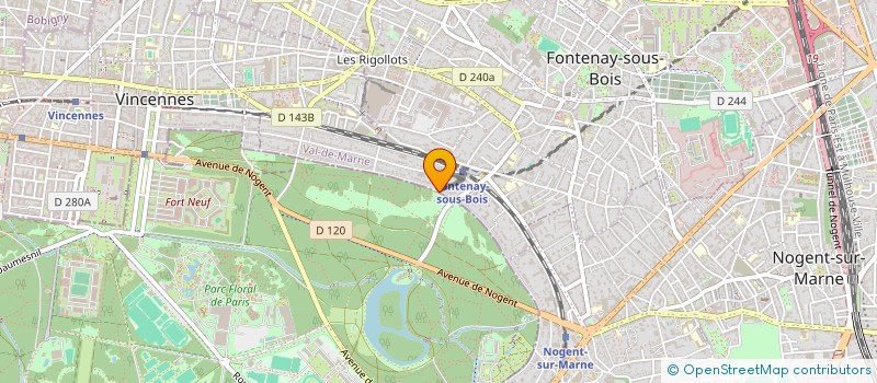 localisation de l'entreprise SYND COPROP DU 3 AV DAME BLANCHE  FONTENAY-SOUS-BOIS