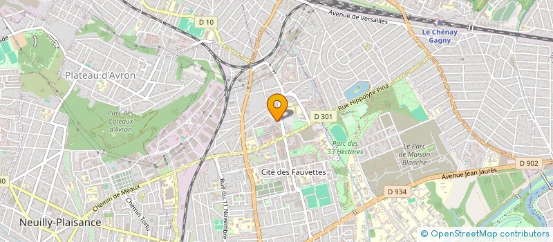 localisation de l'entreprise SYND COPROP DU 3 RUE D'AUVERGNE à NEUILLY-SUR-MARNE