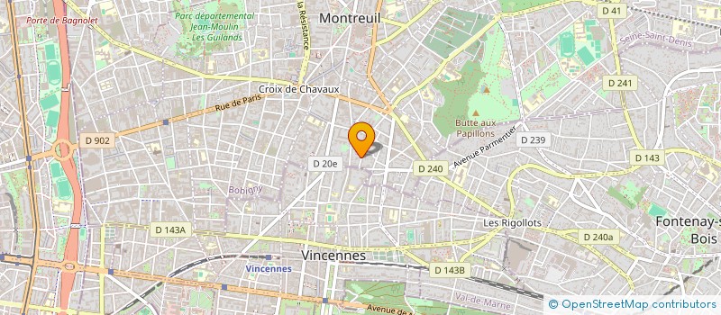 localisation de l'entreprise SYND COPROP DU 30 RUE DE SAIGNE à MONTREUIL