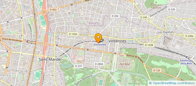 localisation de l'entreprise SYND.COPROP DU 31 RUE D'ESTIENNE D'ORVES  VINCENNES