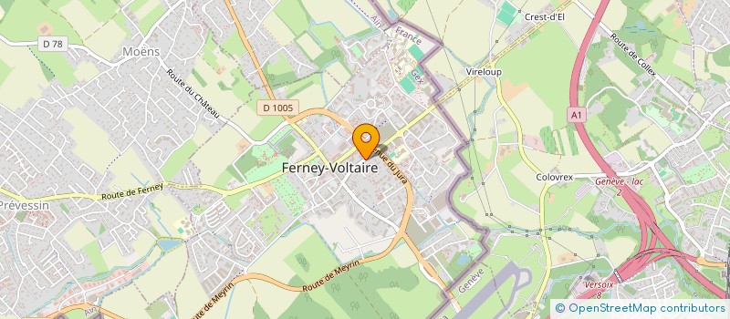 localisation de l'entreprise SYND COPROP DU 32 BIS RUE DE VERSOIX à FERNEY-VOLTAIRE