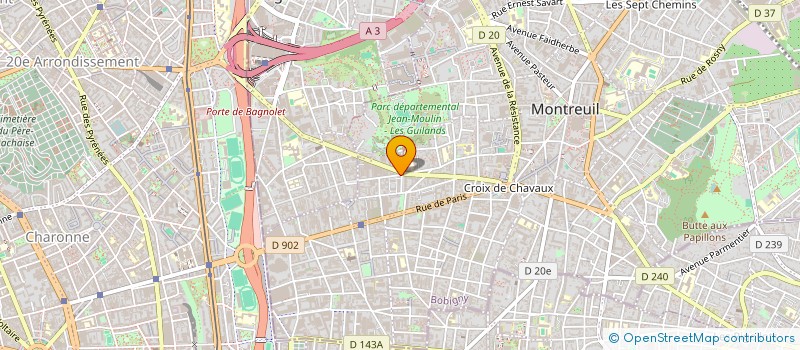 localisation de l'entreprise SYND COPROP DU 35 RUE SORINS à MONTREUIL