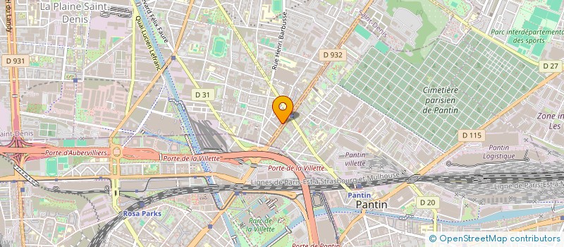 localisation de l'entreprise SYND COPROP DU 37 AVENUE JEAN JAURES à AUBERVILLIERS