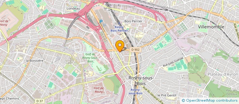localisation de l'entreprise SYND COPROP DU 39 RUE HUSSENET à ROSNY-SOUS-BOIS