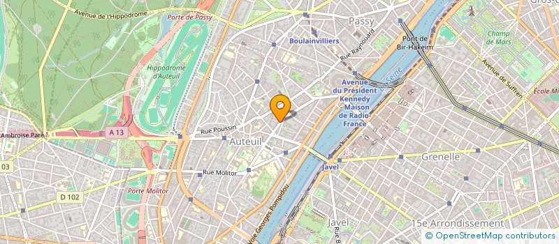 localisation de l'entreprise SYND  COPROP DU 44 AV THEOPHILE GAUTIER  PARIS