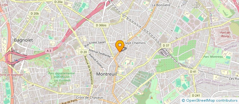 localisation de l'entreprise SYND COPROP DU 44 BD PV COUTURIER à MONTREUIL