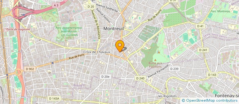 localisation de l'entreprise SYND COPROP DU 44 RUE MOLIERE à MONTREUIL