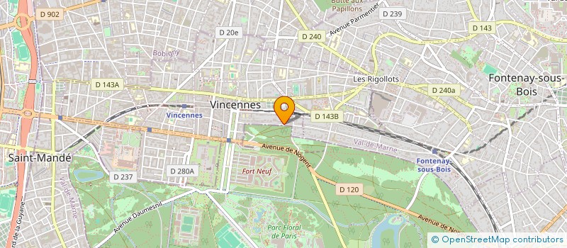 localisation de l'entreprise SYND COPROP DU 47 AV FOCH à VINCENNES
