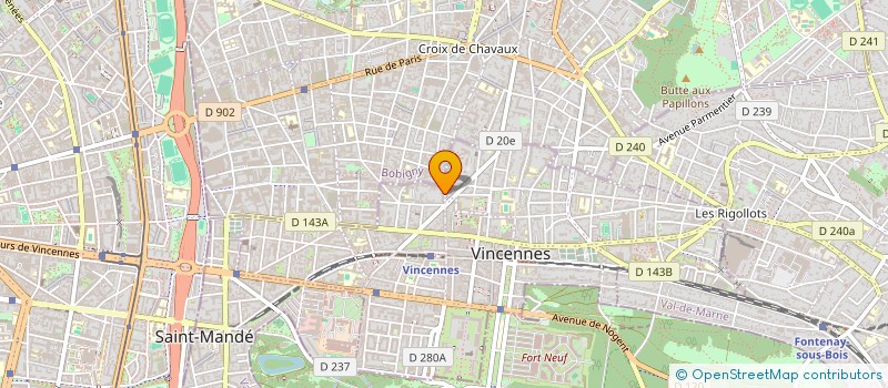 localisation de l'entreprise SYND COPROP DU 47 RUE DE MONTREUIL à VINCENNES
