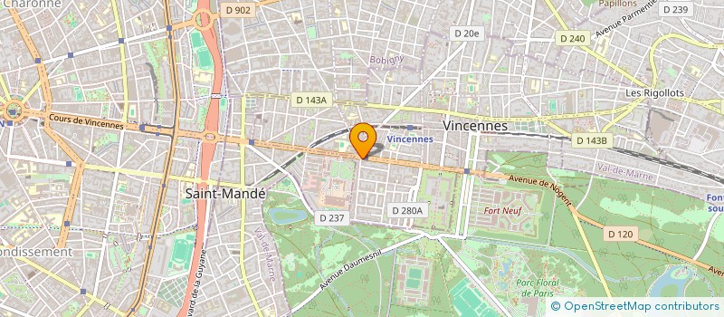 localisation de l'entreprise SYND COPROP DU 49 AV PARIS à VINCENNES