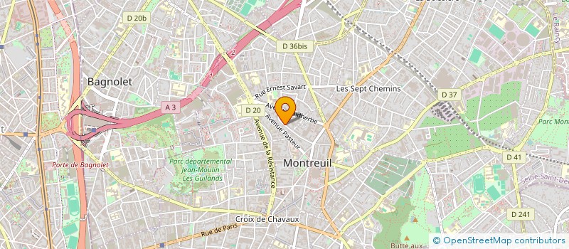 localisation de l'entreprise SYND COPROP DU 54 RUE ALEXIS LEPERE à MONTREUIL