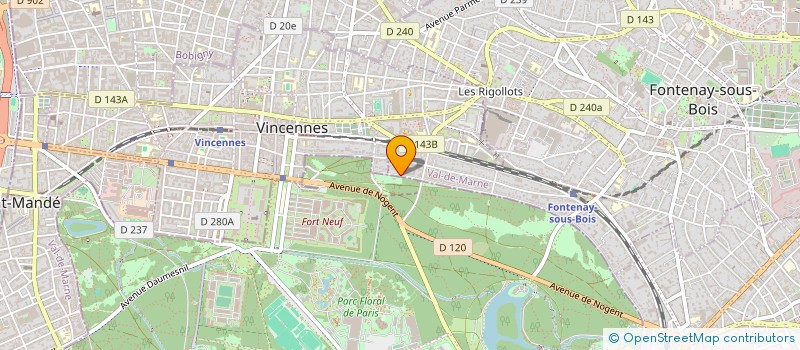 localisation de l'entreprise SYND COPROP DU 55 AV DE LA DAME BLANCHE à FONTENAY-SOUS-BOIS
