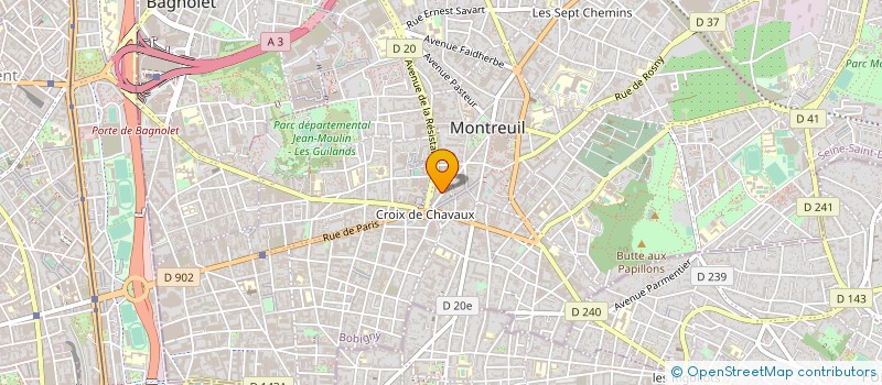localisation de l'entreprise SYND COPROP DU 58 BD ROUGET DE LISLE  MONTREUIL